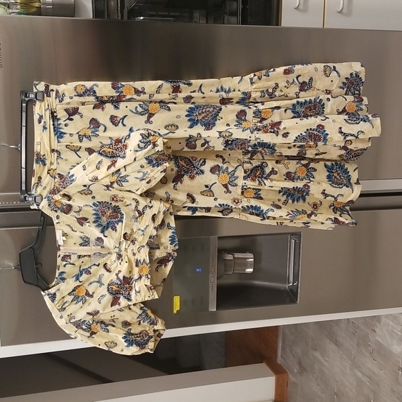 💕A.L.C.💕 Rylan Printed Puff Sleeve Top & Lucie Floral Maxi Skirt  ~ Apricot 2 - Picture 13 of 16